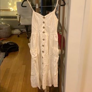 Midi-length prairie style dress